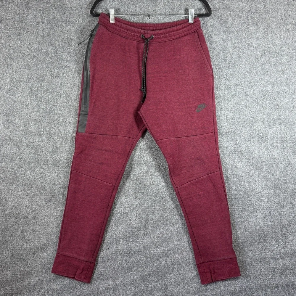 Nike Pants Joggers Sweatpants Tech Fleece Beet Red Maroon Youth Large #3461